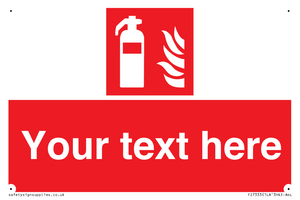 Custom Fire extinguisher Sign